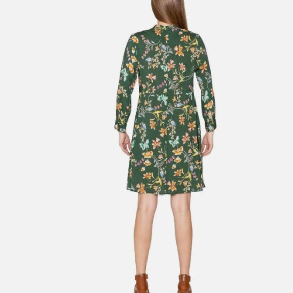 VELVET By Graham & Spencer Juliet Floral Mock Neck Dress Anthropologie Sz M NWT - Picture 5 of 16